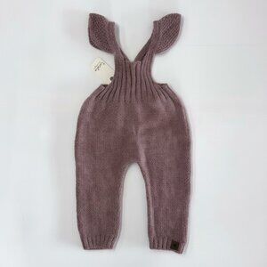 TOCOTO VINTAGE - KNITTED OVERALLS - OLD PINK - 20% MOHAIR 10% WOOL - NWT